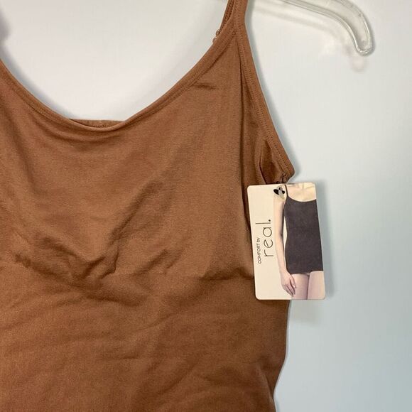 Comfort by Real Women's Smooths Curves Seamless Shaping Camies Tan Size 3X NWT - Picture 2 of 7